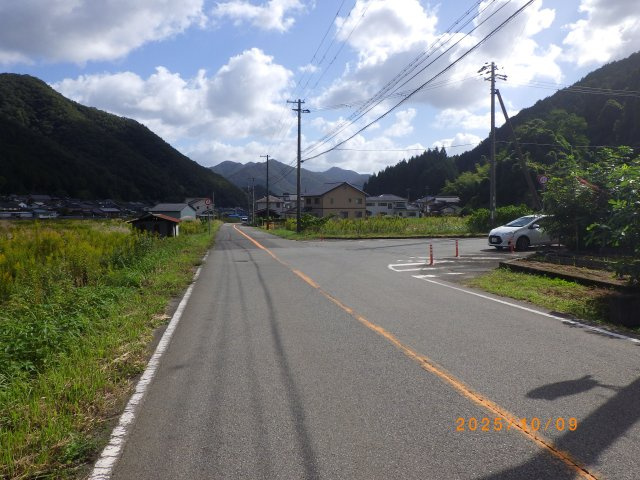 養父市八鹿町九鹿の前面道路含む現地写真