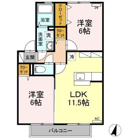 ウィルモア ウエストの間取り