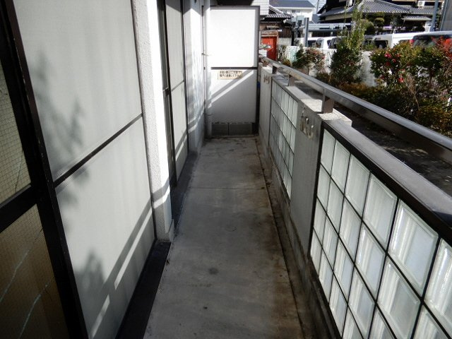 シャトー第一土山のバルコニー