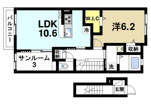 カーサ　セレノの間取り