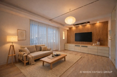 【洋室】 | 新宿７丁目戸建て | ※家具家電・小物はイメージです