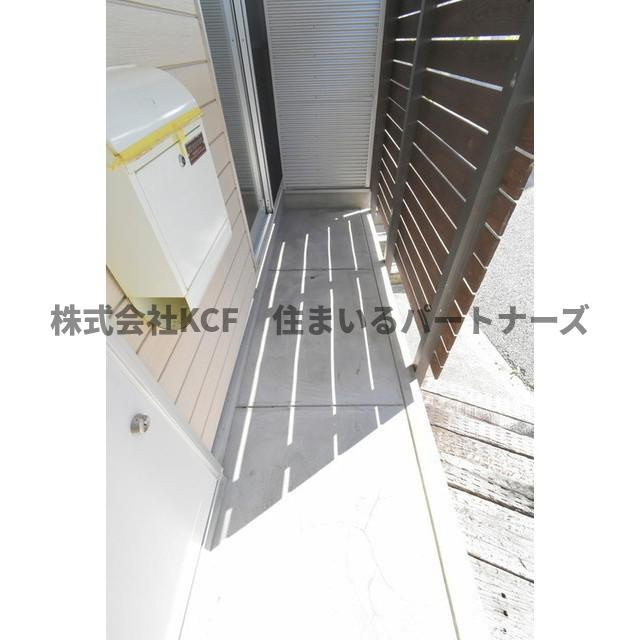 R-BOX津福IIIのバルコニー|落ち着いた時間を過ごせるバルコニーです