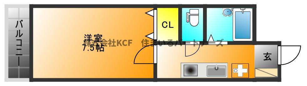 合川コーポの間取り