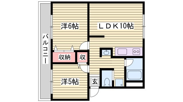 高津橋農住団地Ｅ棟の間取り