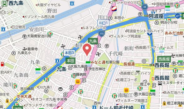 【地図】 | ファーストフィオーレ九条Ⅱ