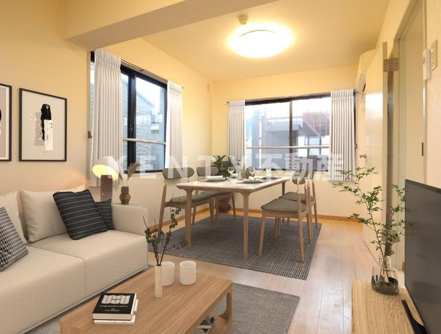 【居間・リビング】 | ベルトピア池上 | こちらのリビングで趣味の時間をお楽しみください