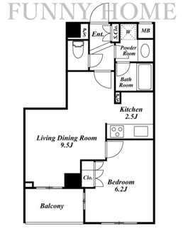 【間取り】 | スペーシア三軒茶屋弐番館