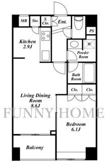 【間取り】 | スペーシア三軒茶屋弐番館