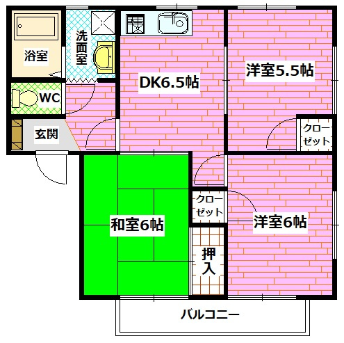 メゾニティ武田　Aの間取り