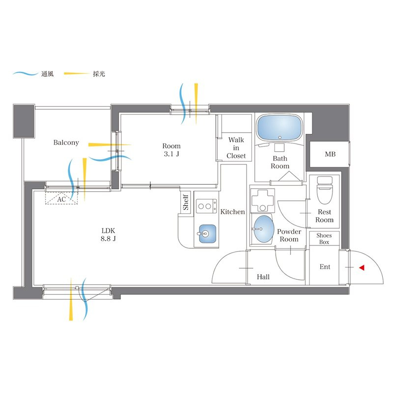 リアンシエルブルー香椎宮前