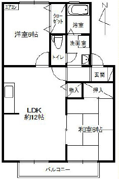 プレステージ芦屋A棟の間取り