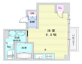 THE CITY神戸元町Ⅱの間取り