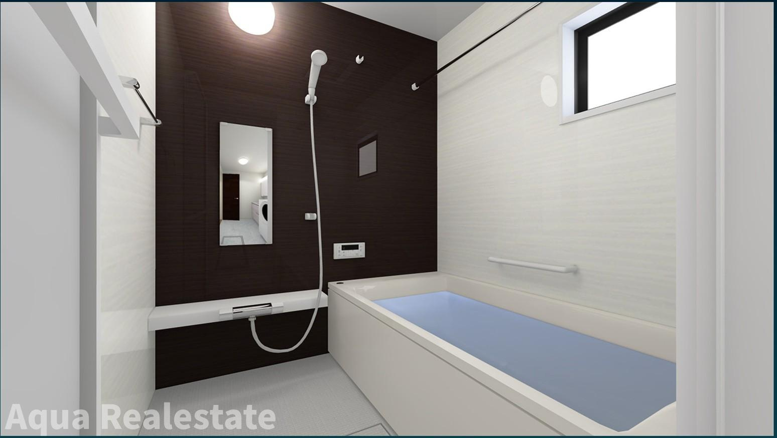 リーブルガーデン善通寺市下吉田町の浴室|コンパクトで使いやすいお風呂です