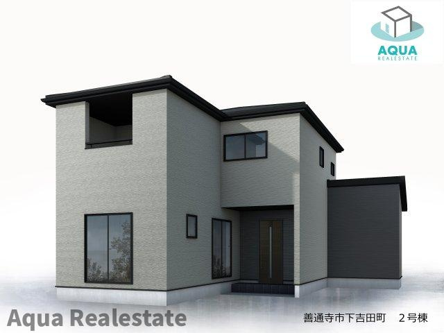 リーブルガーデン善通寺市下吉田町の完成予想図|外観の完成予想図です