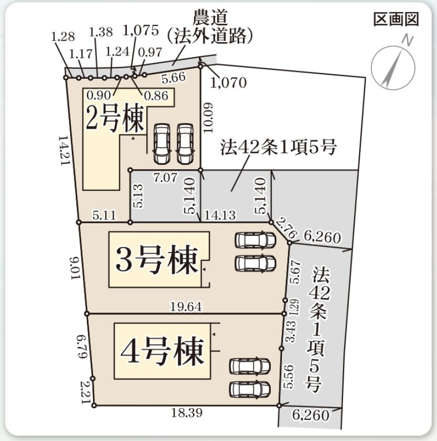リーブルガーデン善通寺市下吉田町の区画図|間取り図