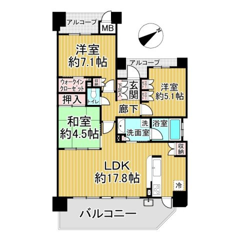 BERISTA(ベリスタ)京都山科の間取り