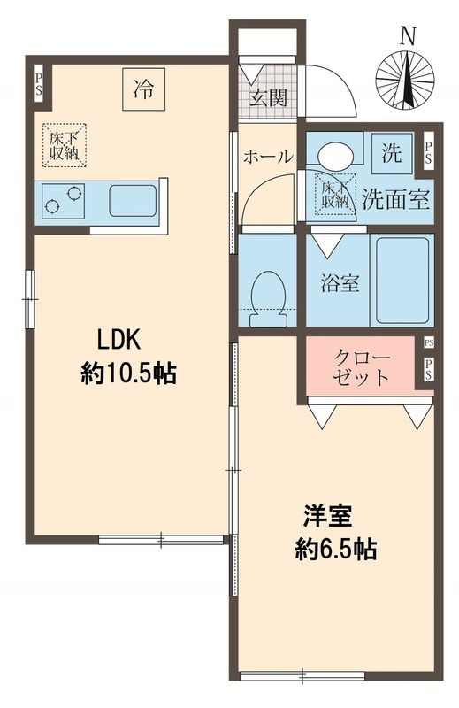 （新築）川越市上戸アパートの間取り
