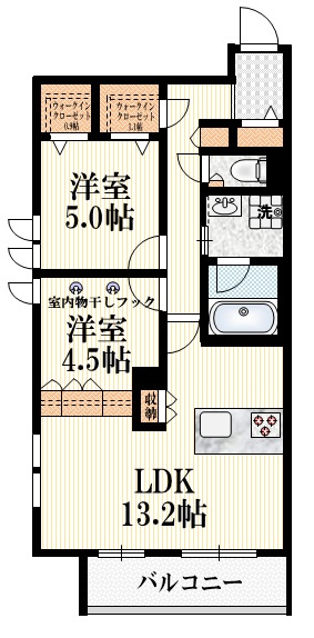 ラ　ケイムの間取り