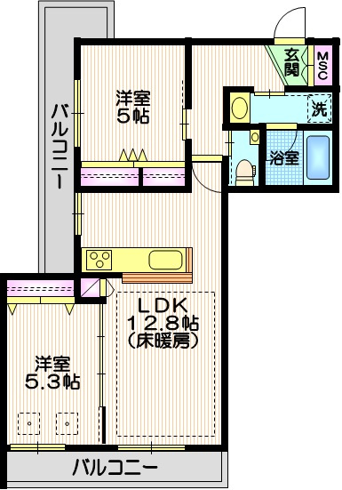 N・HAUSの間取り