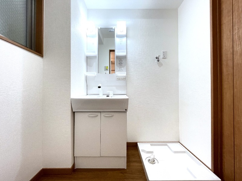 中天マンションの洗面所