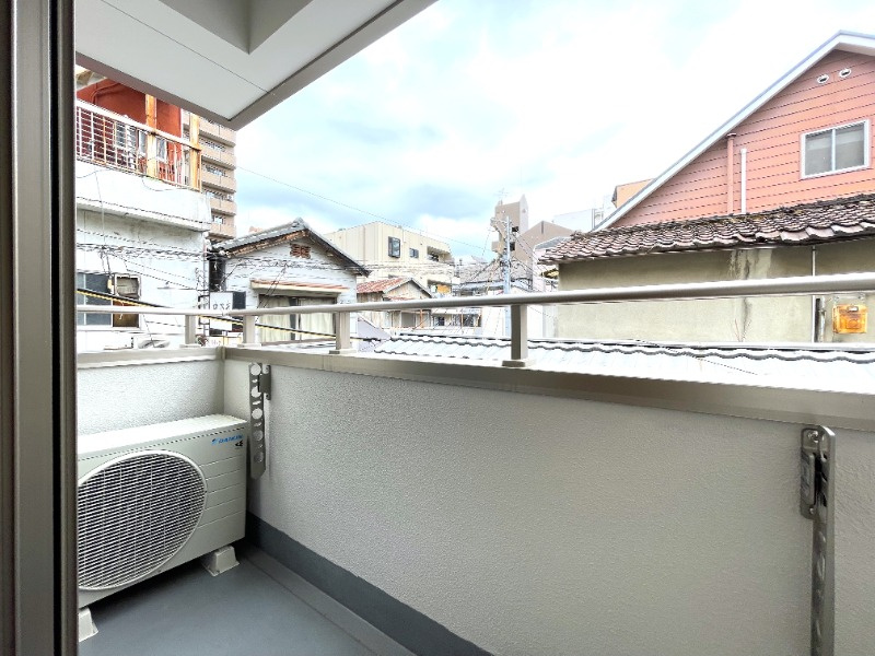 中天マンションのバルコニー