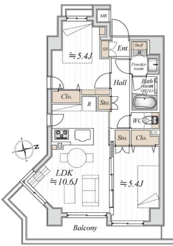 インフィニティ三田の間取り