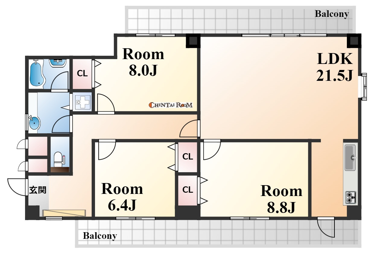 グランドール熊内の間取り