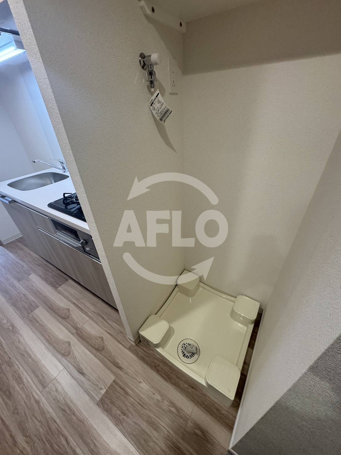 プレサンスドームシティの洗面所|プレサンスドームシティ　洗濯機置場