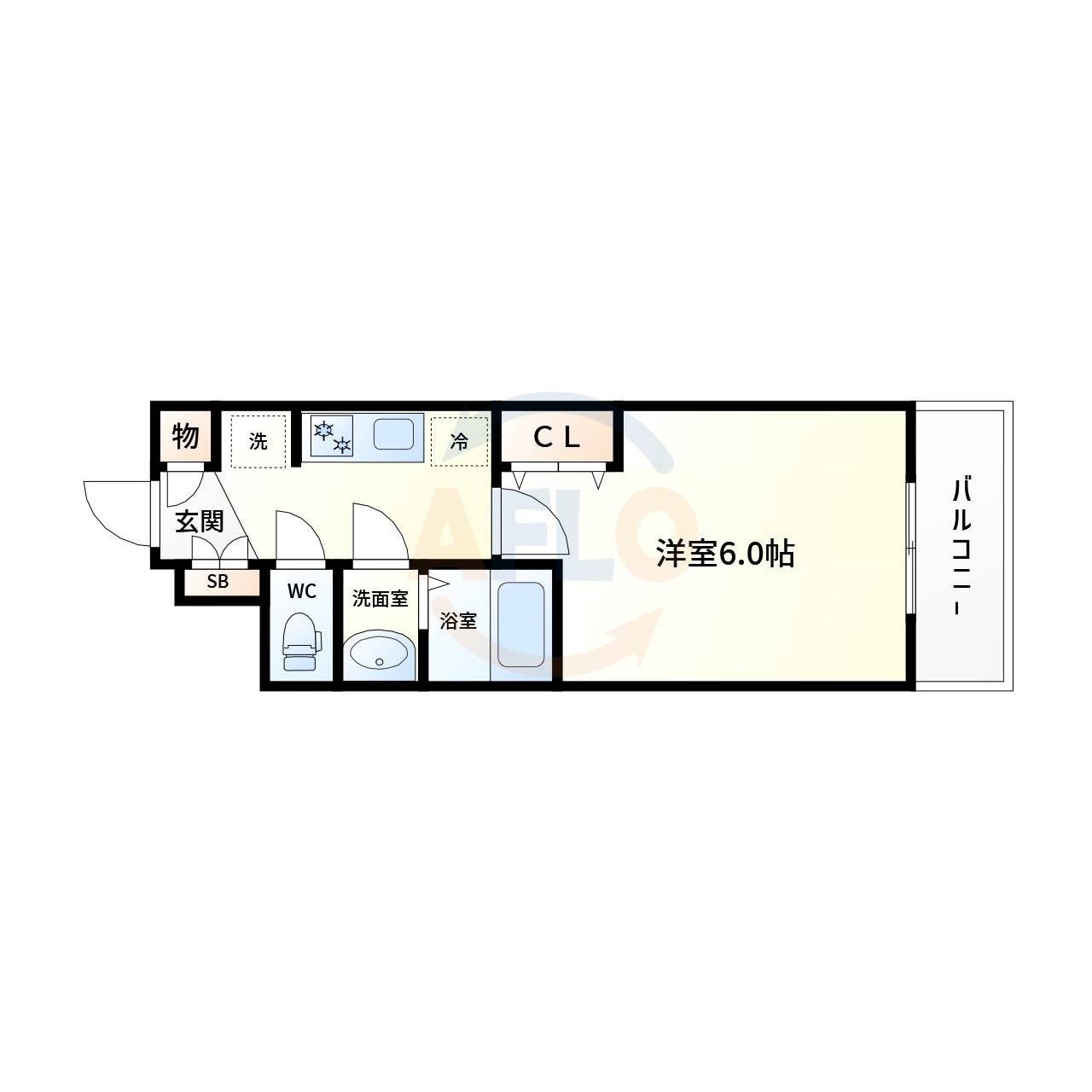 プレサンスドームシティの間取り|プレサンスドームシティ　間取り