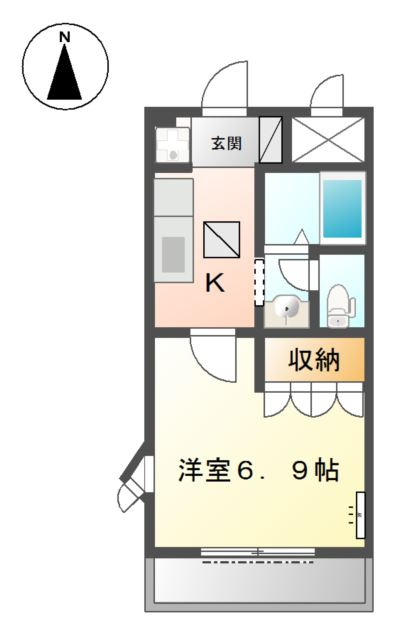 フルハウスＡ棟の間取り