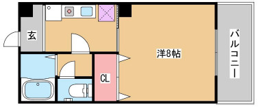 サンパレスとよふくの間取り