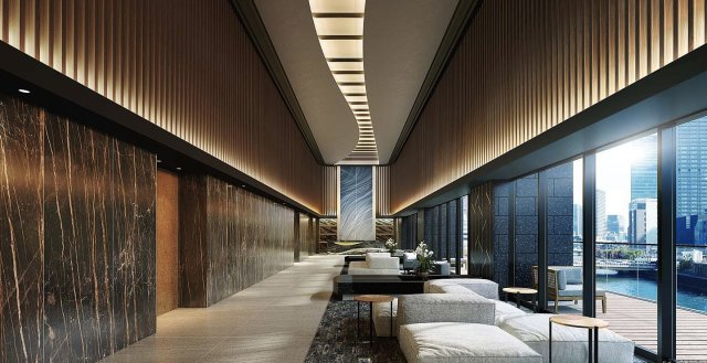 シエリアタワー中之島のロビー