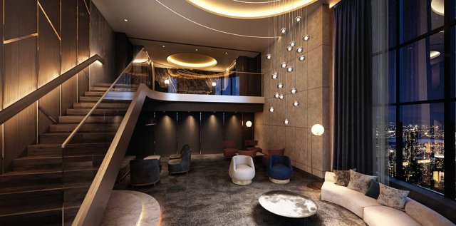 シエリアタワー中之島のロビー