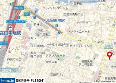 【地図】 | Ｂｒｏｎｄｂｙ西早稲田