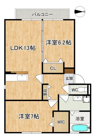 ヴェルジェⅢの間取り