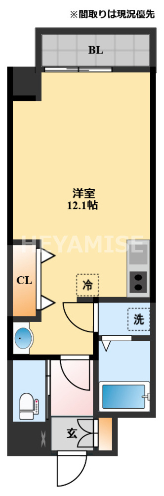 デスカンサルⅡの間取り|※別のお部屋の写真です。