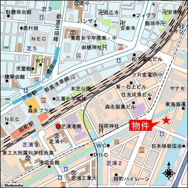 グランドメゾン田町の地図