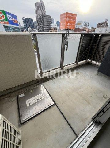 アリビオ京橋のバルコニー