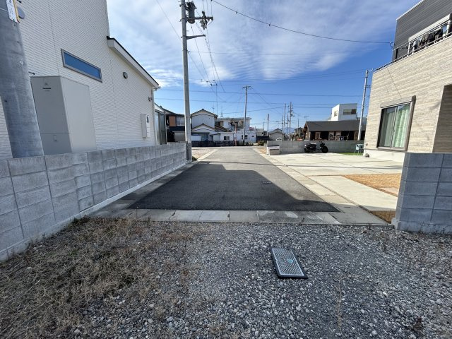 那賀川町北中島3号地の前面道路含む現地写真