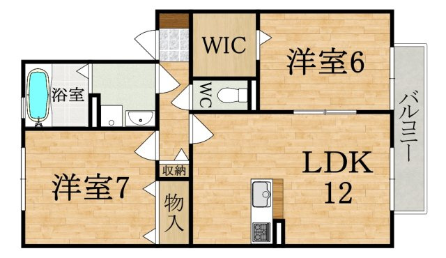 ヴェルジェⅢの間取り