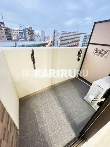 Luxe森之宮のバルコニー