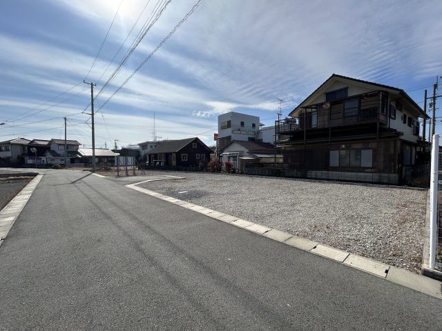 那賀川町北中島6号地の前面道路含む現地写真