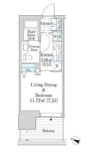 六本木グランドタワーレジデンスの間取り