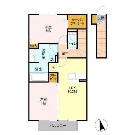 ヴィラージュ Bの間取り