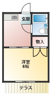 秋元ハイツの間取り