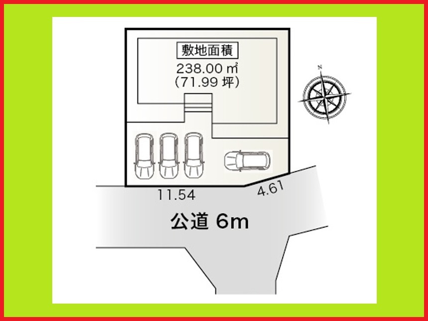 愛西市西保町森浦の新築一戸建の区画図|◇区画図◇