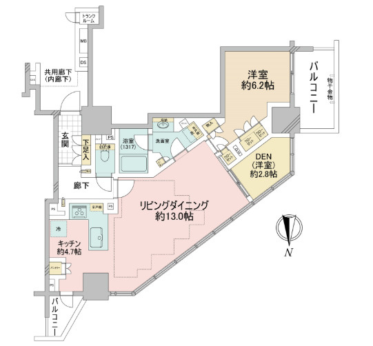 【間取り】 | Brillia  Tower 上野池之端