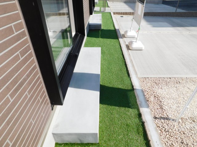 名古屋市港区名四町の新築一戸建の庭|◇庭◇　　芝生スペース付き♪　