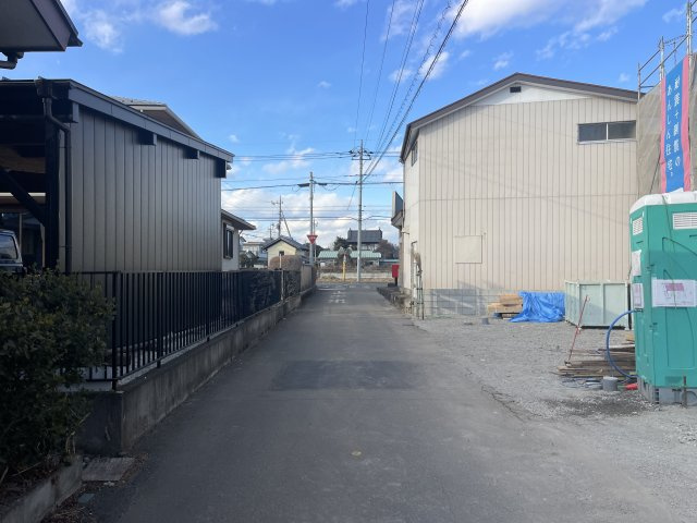 クレイドルガーデン宇都宮市宝木本町第７　新築一戸建ての前面道路含む現地写真|前面道路含む現地写真です