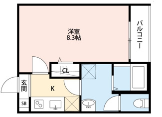 【間取り】 | メゾン・ド　千葉 | 間取り図です。